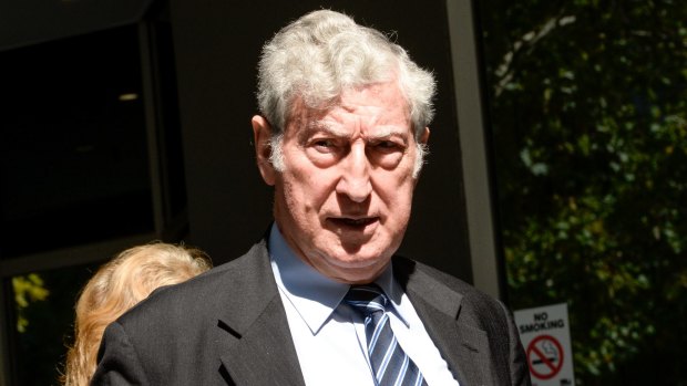 Prominent Melbourne Lawyer Alex Lewenberg leaving VCAT after a hearing on allegations of professional misconduct.
