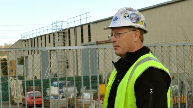 ACT CFMEU secretary Dean Hall is among a group of union officials accused of physically blocking access to a Dickson dance school construction project.