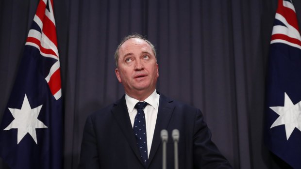 Critics have argued Barnaby Joyce should be relieved of the water resources portfolio.