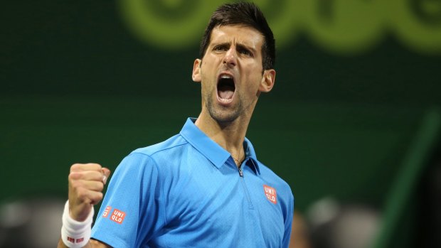 Beat that: Novak Djokovic has his first win of 2017 after defeating Andy Murray in the Qatar Open.