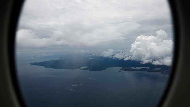 An aerial view of Manus Island in Papua New Guinea.