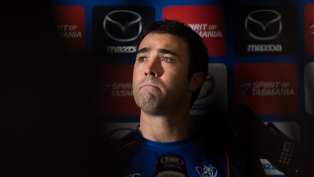 Brad Scott has been fined $30,000 for his public comments about the umpires on Friday night. 