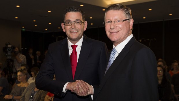 Daniel Andrews emerged as victor over Denis Napthine.