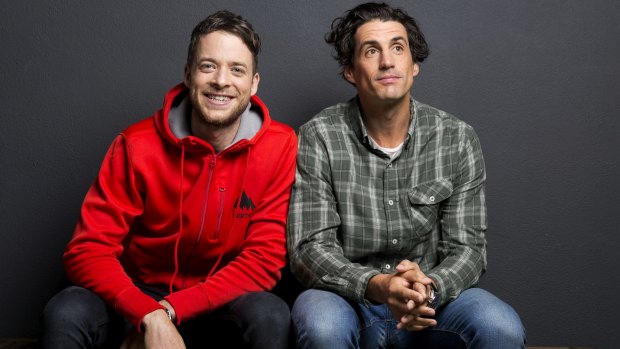 Melbourne audiences are especially loyal to hometown boys Hamish Blake, left, and Andy Lee. The pair host Melbourne's top-rating FM drive show on Fox.