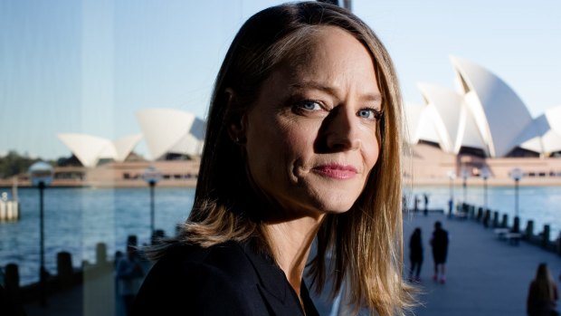 Jodie Foster ... in Sydney for the premiere of the thriller <i>Money Monster</i>.