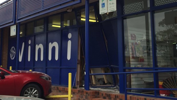 A car has accidentally crashed into the St Vincent de Paul charity shop in Tuggeranong.