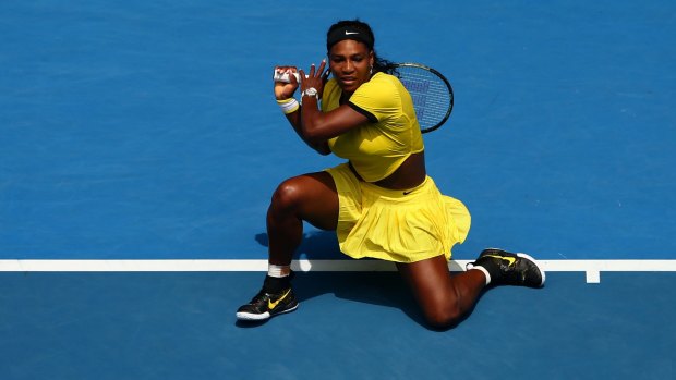 In sparkling form: Serena Williams seems to be sailing towards another grand slam title at the Australian Open.