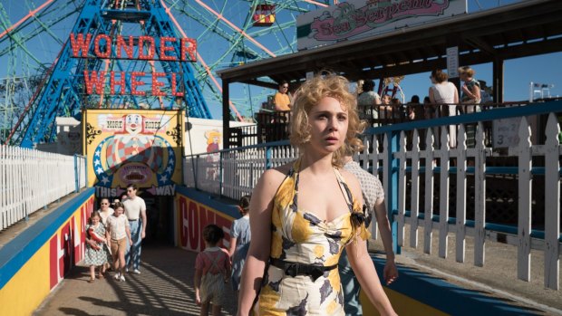 Carolina (Juno Temple) plays a woman hiding from the mob in Woody Allen's latest film.