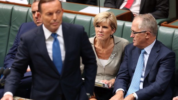 Bishop and Turnbull together in Federal Parliament - and they'll be side by side at a fundraiser on Sunday, too. 