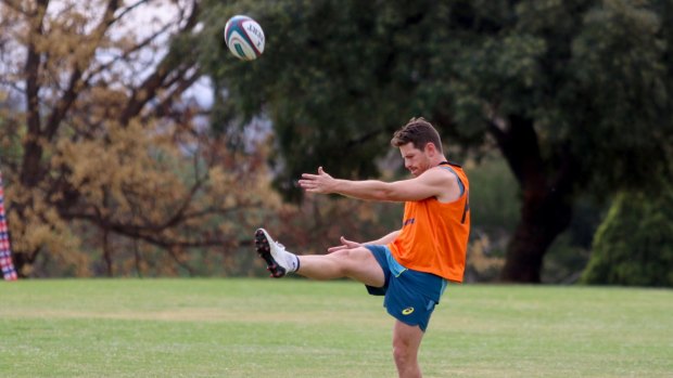 Kicking on: Wallabies five-eighth Bernard Foley says he's not the finished product yet.