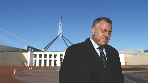 Insulated from the average citizen by his cheer squad: It's not easy being Joe Hockey this week.