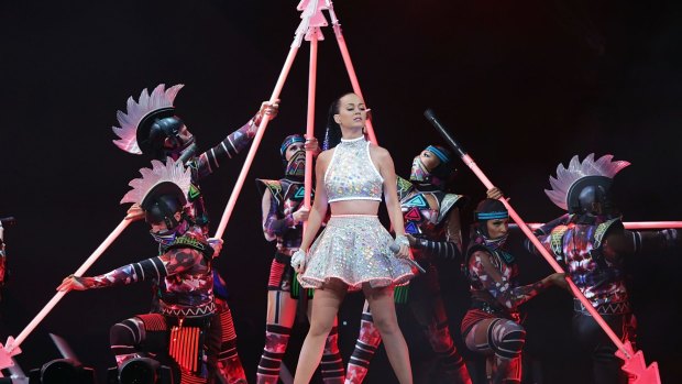 Katy Perry performs live
