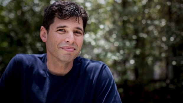 Max Brooks, author of Minecraft: The Island. Brooks's new novel has an unusual premise: It can also be played within a video game. 