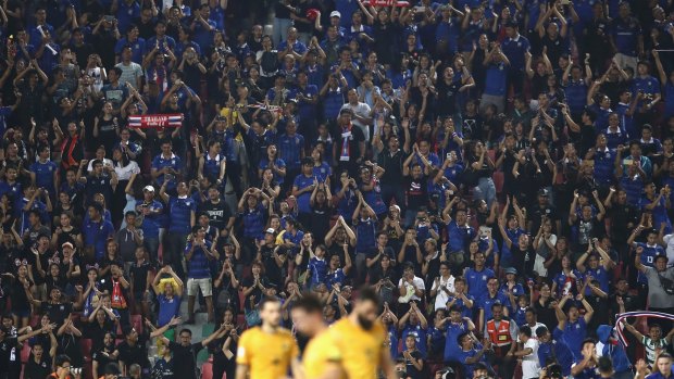 The Socceroos found the going tough in Thailand.