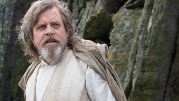 Hamill as Luke Skywalker in <i>Star Wars: The Force Awakens</i>.