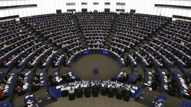 Vote: The European Parliament adopted a resolution supporting Palestinian statehood in principle.