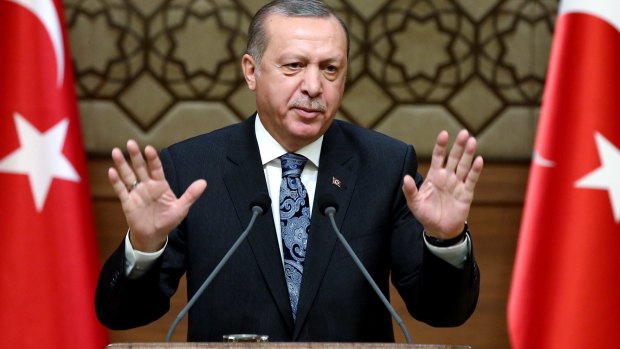 "Germany, you have no relation whatsoever to democracy": Turkey's President Recep Tayyip Erdogan.