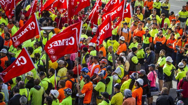 The CFMEU will rally at Queens Park on Wednesday.