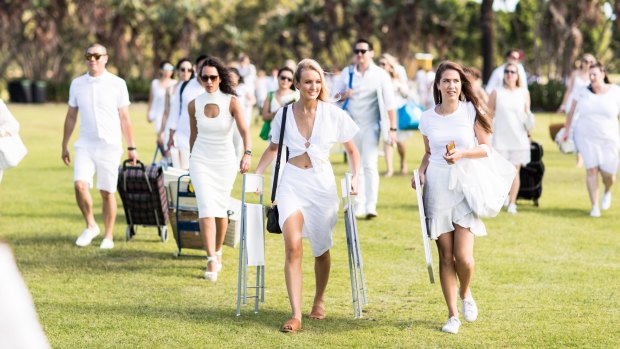 The location for Canberra's Diner en Blanc won't be revealed until just hours before the event.