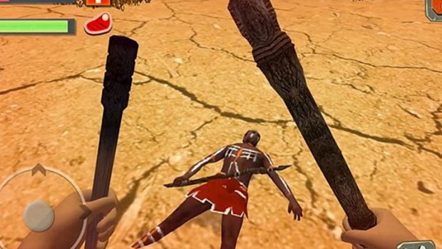Players are warned to "beware of Aborigines" in the racist game, which requires players to kill Indigenous people in order to survive. 