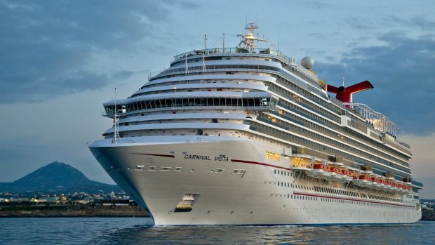 The Carnival Vista weighs 133,500 tons, stands 5 stories high and carries up to 3954 guests.