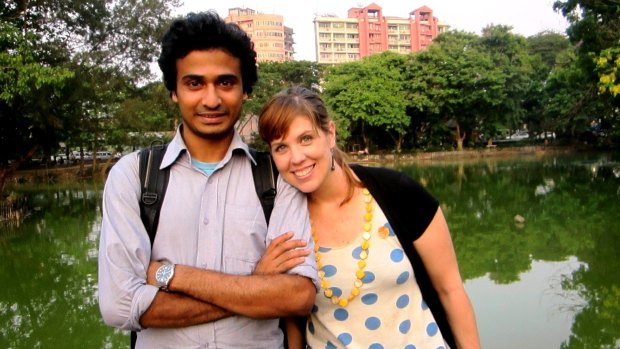 Journalist Jess Mudditt and her husband Sherpa were forced to leave Myanmar.
