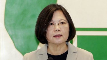 Taiwan's opposition Democratic Progressive Party presidential candidate Tsai Ing-wen.