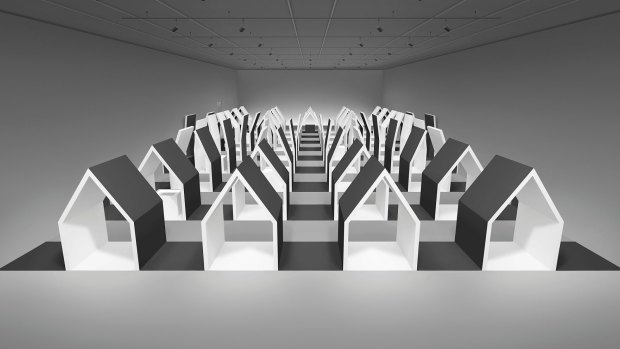 A model for the largest nendo installation at NGV's <i>Escher X nendo</I> exhibition.