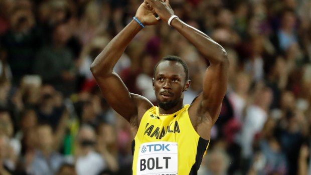 Usain Bolt in London.
