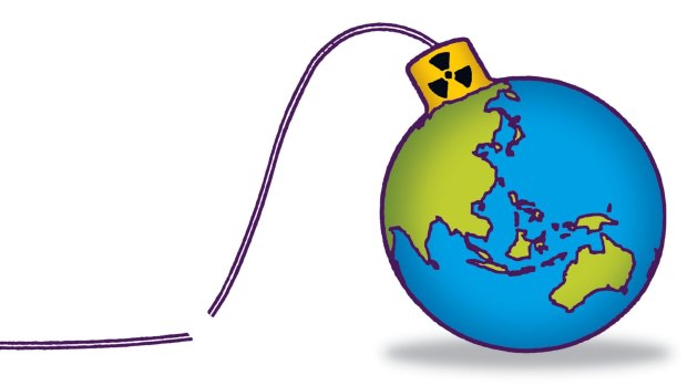 A growing number of countries, but not Australia, are joining a push to ban nuclear weapons under international law. Illustration: Jim Pavlidis