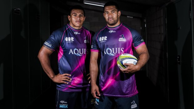 Brumbies props Alan Alaalatoa and Scott Sio hope to play for the Wallabies together.