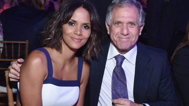 Deal maker: Leslie Moonves  pictured with Halle Berry.