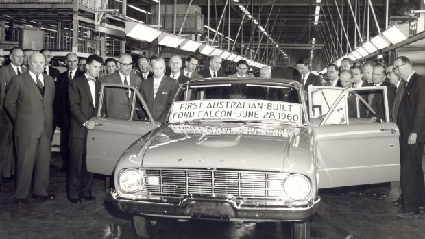 The first Ford Falcon rolled off the Broadmeadows line in June 1960.