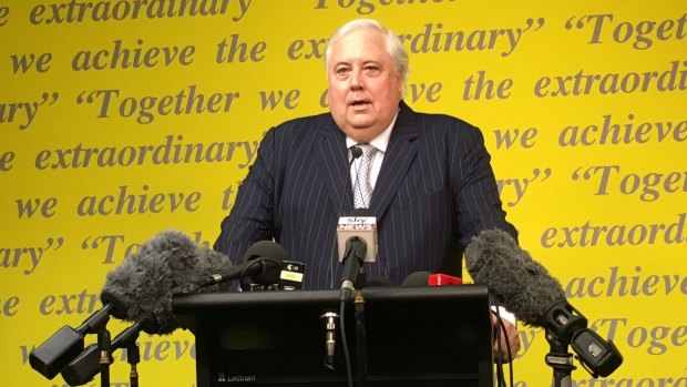 Clive Palmer says five conditions must be met if his Yabulu refinery is to continue operations.