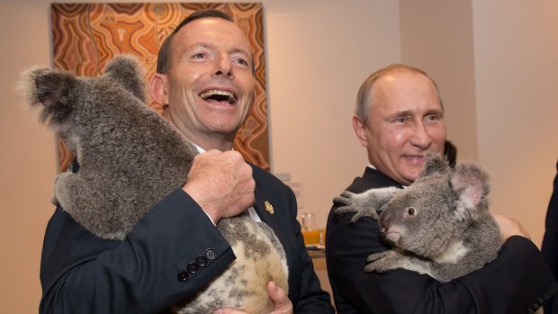 Costly cuddle: Questions have been raised about the costs of the Brisbane G20 meeting.