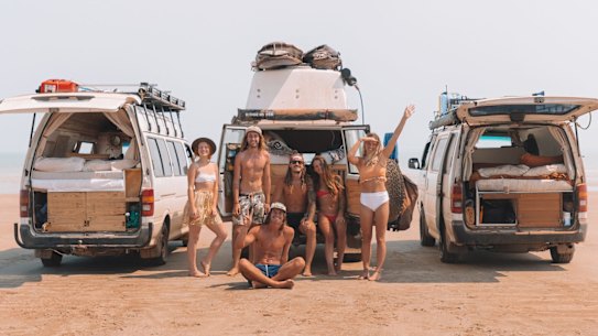 Gunn Point, about an hour from Darwin, Northern Territory. It's not just grey nomads, millennials too have jumped  into #vanlife. 