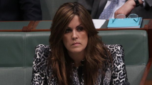 Prime Minister Tony Abbott's chief of staff, Peta Credlin, in the House of Representatives.