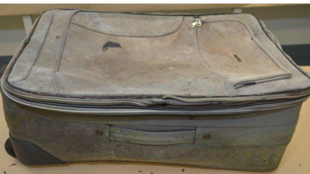 The suitcase found with the body of a child at Wynarka. 