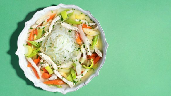 Jill Dupleix's chicken noodle soup.