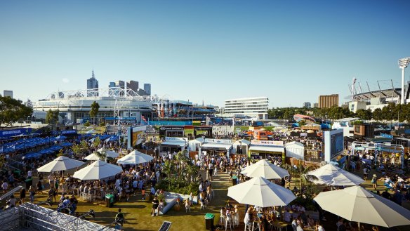 Over the two weeks of the Open, more than 1 million people will pour in and out of the Melbourne Park precinct. 