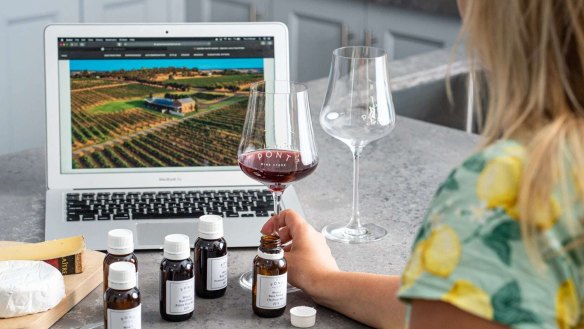 Le Pont Wine Store tries to bring some "razzle-dazzle" to its virtual wine tastings.