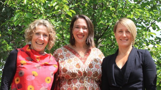 Winners: Maureen Howe, Fiona McIntosh and Megan Campbell developed a program that aims to change community attitudes towards disability.