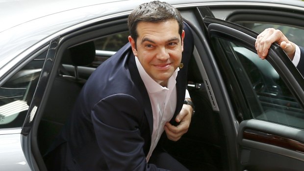 Greek Prime Minister Alexis Tsipras arriving at the EU leaders summit in Brussels on Thursday where  no deal was reached.
