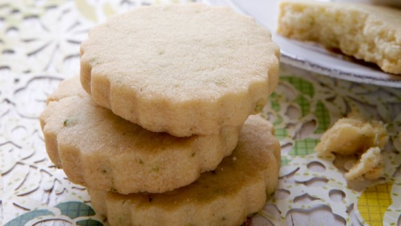 Lemon verbena shortbread 