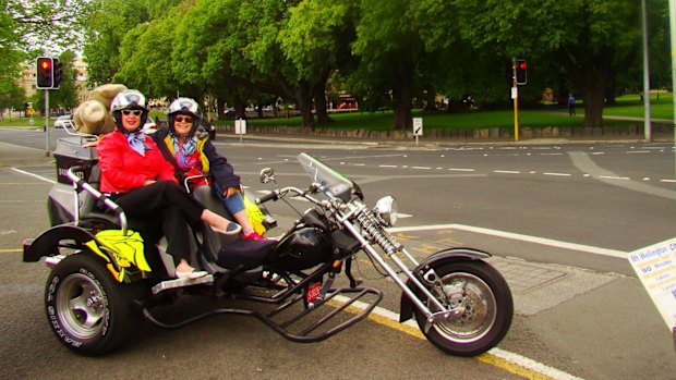 Diamond Princess Hobart trike tour.