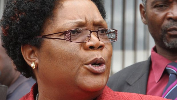 Ousted: Zimbabwean Vice-President Joice Mujuru.