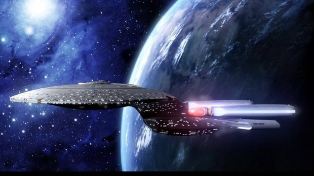 USS Enterprise: fake real as oppose to fake fake.