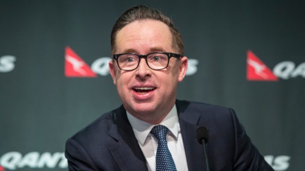 Qantas chief executive Alan Joyce announces a history-making profit for Qantas in the 2015-16 financial year, vindicating his restructure of the company. 