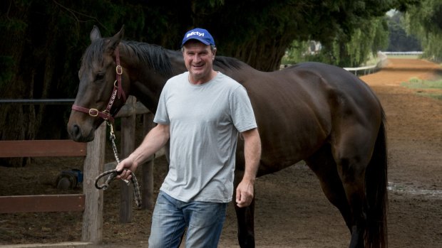 Melbourne Cup winning trainer Darren Weir at his training facility in Miners Rest.