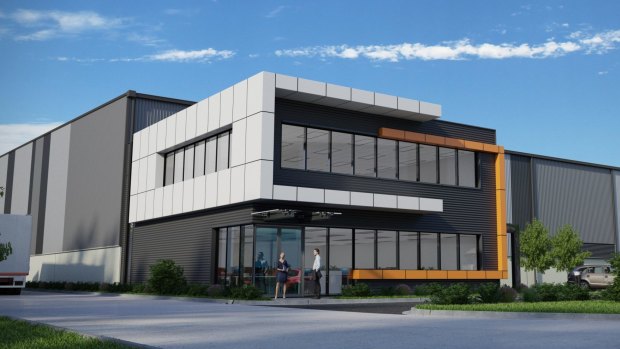 Stockland's spec 28ha Ingleburn Logistics Park, incorporating two new warehouse facilities of 15,500sq m and 21,350sq m at 37-39 Stennett Road, Ingleburn.